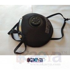 Okaeya-Anti Pollution Dust Mask With Adjustable Nose Clips in Black